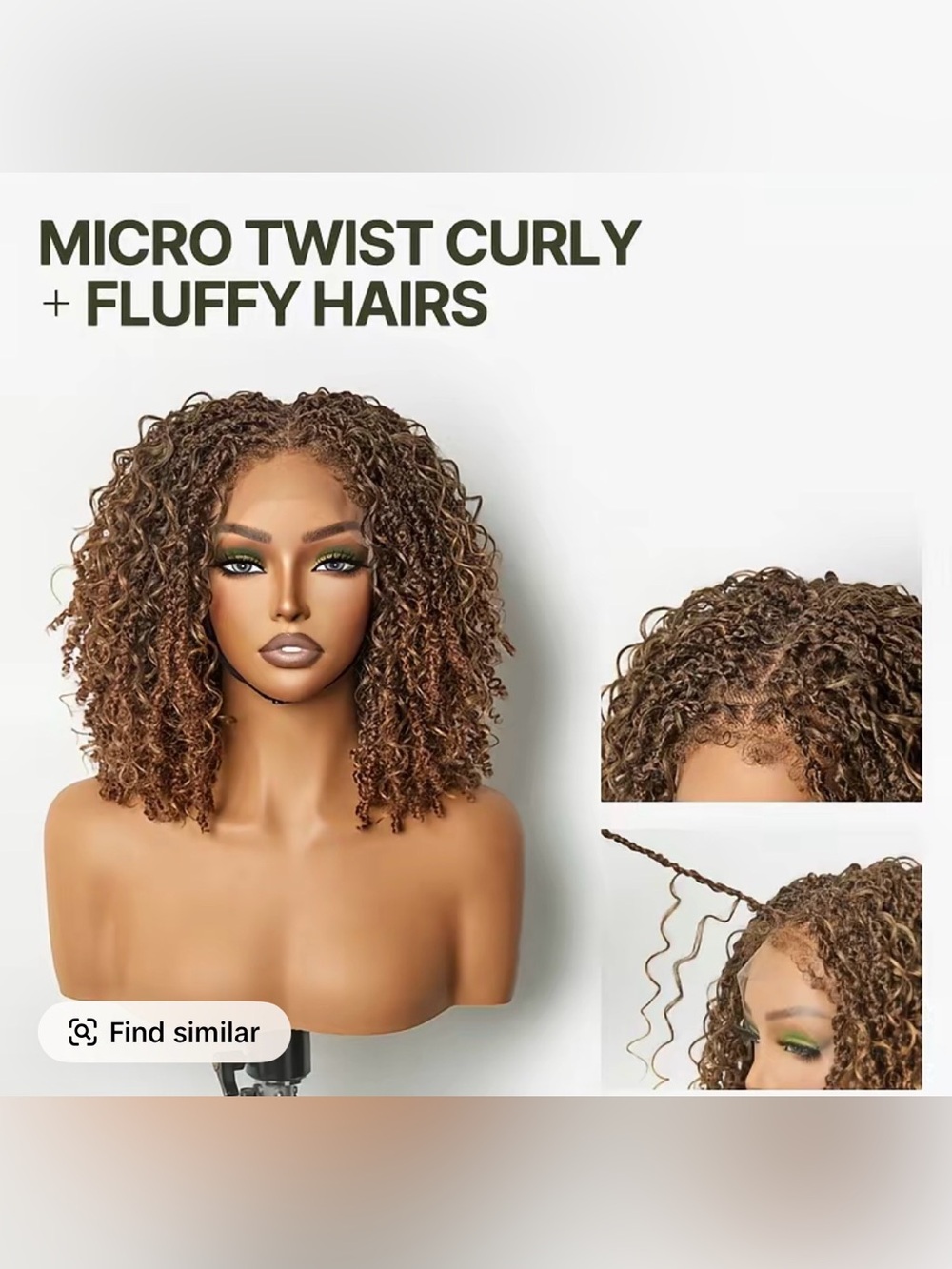 Micro Twist Curly Lace Wig